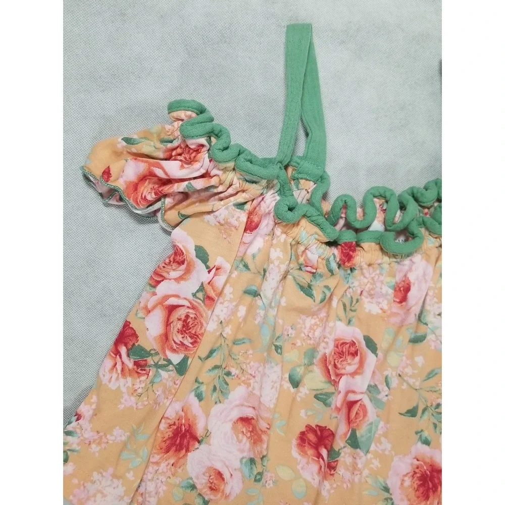 Bonnie‎ Jean Girls Size Large (14) Short Set Floral Sleeveless Outfit Summer NEW
